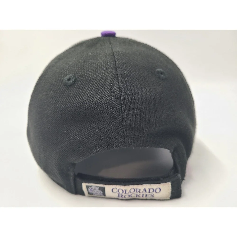 Colorado Rockies New Era 9Forty Adjustable Hat Cap Polyester‎ MLB Baseball Black